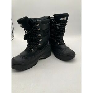 Baffin Polar Proven Young Crossfire Boys Black Snow Boots Size 6‎